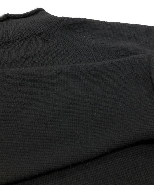 Y's for men（ワイズフォーメン）Y'S for men (ワイズフォーメン) MASSES (マシス) WOOL SINGLE STITCH MOCK NECK PULLOVER ブラック サイズ:3の古着・服飾アイテム