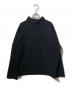 Y'S for men（ワイズフォーメン）の古着「WOOL SINGLE STITCH MOCK NECK PULLOVER」｜ブラック
