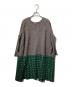 45R（フォーティファイブ・アール）の古着「ウールポートネックワンピース」｜グリーン×ブラウン