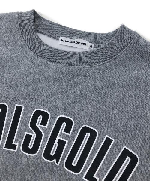 Cabaret Poval（キャバレーポバール）Cabaret Poval (キャバレーポバール) プリントスウェット グレー サイズ:XLの古着・服飾アイテム