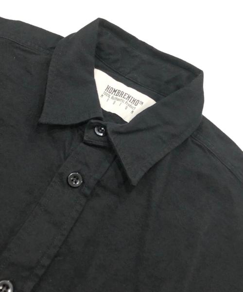 Hombre Nino（オンブレニーニョ）Hombre Nino (オンブレニーニョ) SARCASTIC (サーカスティック) STRIPE DISCO CULT SHIRT ブラック サイズ:Mの古着・服飾アイテム