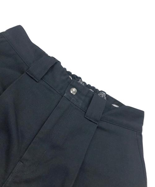 Dickies（ディッキーズ）Dickies (ディッキーズ) Diaspora skateboards (ディアスポラスケートボードズ) ナイロンパッチダブルニーチノパン ブラック サイズ:Mの古着・服飾アイテム