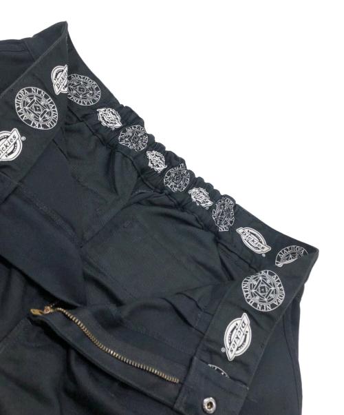 Dickies（ディッキーズ）Dickies (ディッキーズ) Diaspora skateboards (ディアスポラスケートボードズ) ナイロンパッチダブルニーチノパン ブラック サイズ:Mの古着・服飾アイテム