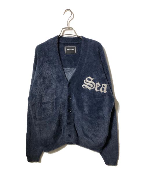 WIND AND SEA（ウィンダンシー）WIND AND SEA (ウィンダンシー) シャギーニットカーディガン ネイビー サイズ:Ｍの古着・服飾アイテム