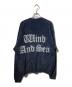 WIND AND SEA (ウィンダンシー) シャギーニットカーディガン ネイビー サイズ:Ｍ：5000円