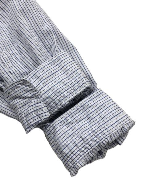 COMME des GARCONS HOMME（コムデギャルソン オム）COMME des GARCONS HOMME (コムデギャルソン オム) 長袖チェックシャツ ホワイト サイズ:Lの古着・服飾アイテム
