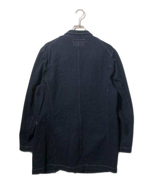 COMME des GARCONS SHIRT（コムデギャルソンシャツ）COMME des GARCONS SHIRT (コムデギャルソンシャツ) テーラーカラーカバーオールジャケット ネイビー サイズ:Sの古着・服飾アイテム