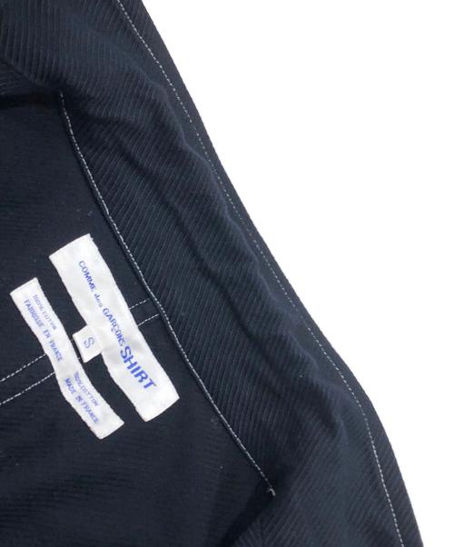 COMME des GARCONS SHIRT（コムデギャルソンシャツ）COMME des GARCONS SHIRT (コムデギャルソンシャツ) テーラーカラーカバーオールジャケット ネイビー サイズ:Sの古着・服飾アイテム