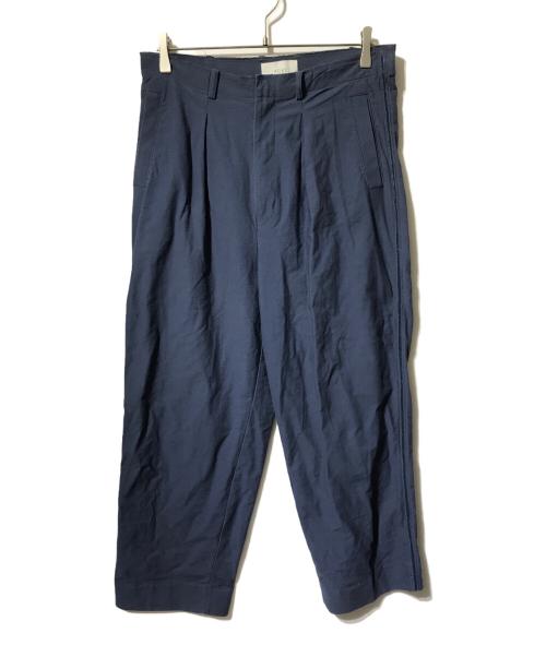 YOKE（ヨーク）YOKE (ヨーク) 1TUCK WIDE TROUSERS/ワイドパンツ ネイビー サイズ:Ｍの古着・服飾アイテム