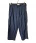 YOKE（ヨーク）の古着「1TUCK WIDE TROUSERS/ワイドパンツ」｜ネイビー