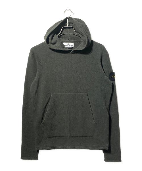 STONE ISLAND（ストーンアイランド）STONE ISLAND (ストーンアイランド) ニットパーカー グリーン サイズ:Sの古着・服飾アイテム