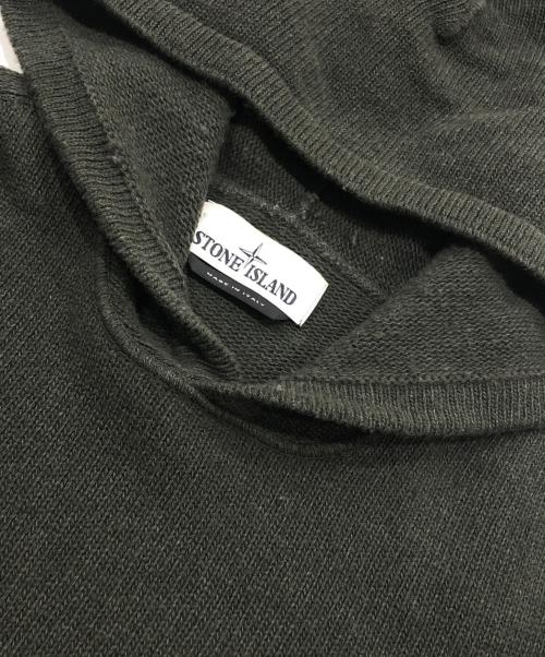 STONE ISLAND（ストーンアイランド）STONE ISLAND (ストーンアイランド) ニットパーカー グリーン サイズ:Sの古着・服飾アイテム