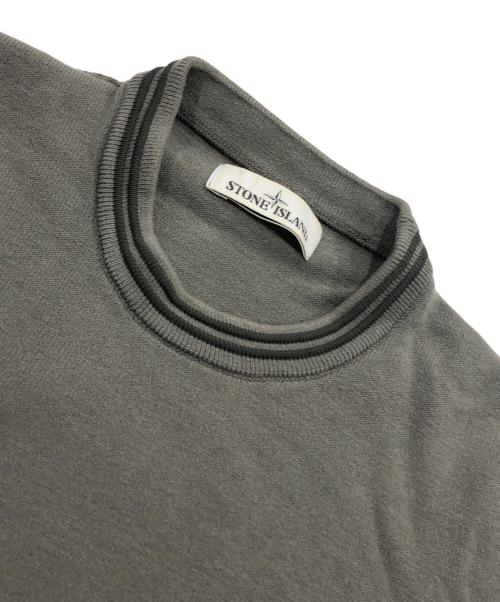 STONE ISLAND（ストーンアイランド）STONE ISLAND (ストーンアイランド) ウールブレンドクルーニット カーキ サイズ:Sの古着・服飾アイテム