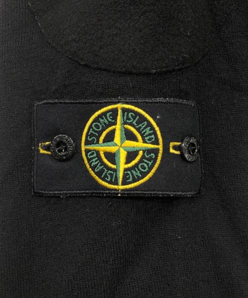 STONE ISLAND（ストーンアイランド）STONE ISLAND (ストーンアイランド) ウールサイドラインニット ブラック サイズ:Mの古着・服飾アイテム
