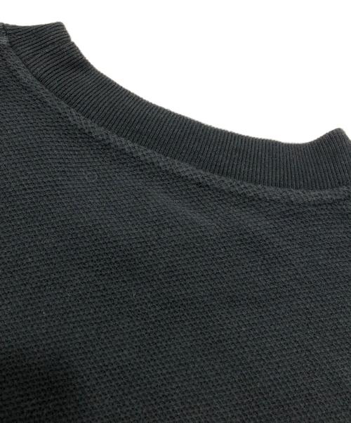 ATON（エイトン）ATON (エイトン) 鹿の子スウェット ブラック サイズ:6の古着・服飾アイテム