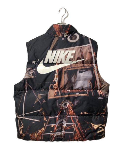 NIKE（ナイキ）NIKE (ナイキ) ZERO GRAVITY NSW DOWN VEST ブラック×ブラウン サイズ:ＸＬの古着・服飾アイテム