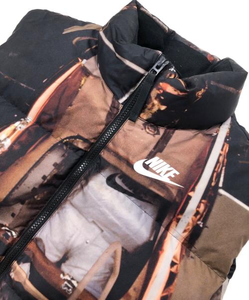 NIKE（ナイキ）NIKE (ナイキ) ZERO GRAVITY NSW DOWN VEST ブラック×ブラウン サイズ:ＸＬの古着・服飾アイテム