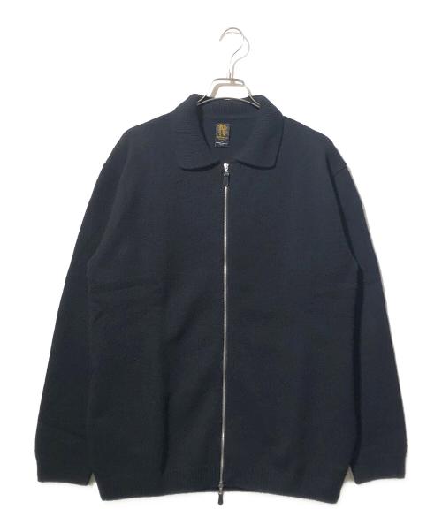 BATONER（バトナ―）BATONER (バトナ―) ダブルジップカーディガン ブラック サイズ:3の古着・服飾アイテム