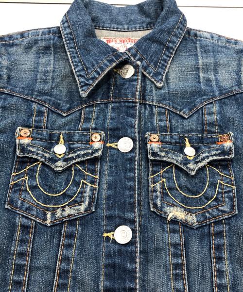 TRUE RELIGION（トゥルー レリジョン）TRUE RELIGION (トゥルー レリジョン) JIMMY デニムジャケット インディゴ サイズ:Sの古着・服飾アイテム