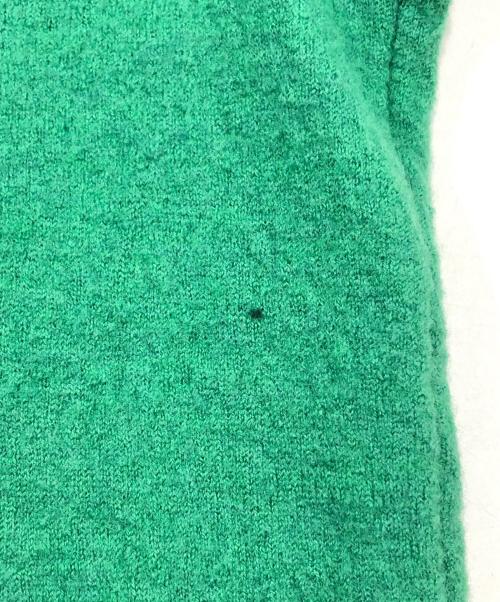 45rpm（45アールピーエム）45rpm (45アールピーエム) ウール縮絨フリルニット グリーン サイズ:3の古着・服飾アイテム