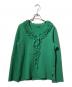 45rpm（45アールピーエム）の古着「ウール縮絨フリルニット」｜グリーン