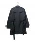 BURBERRY BLACK LABEL (バーバリーブラックレーベル) トレンチコート ブラック サイズ:L：8000円