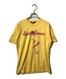 Hysteric Glamour（ヒステリックグラマー）の古着「ガールロゴTシャツ」｜イエロー