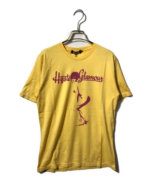 Hysteric Glamour（ヒステリックグラマー）Hysteric Glamour (ヒステリックグラマー) ガールロゴTシャツ イエロー サイズ:Mの古着・服飾アイテム