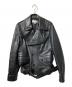 HYKE（ハイク）の古着「別注 Motorcycle Leather Jacket（モーターサイクル　レザージャケット）」｜ブラック