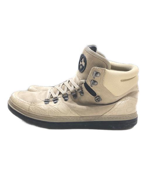 GUCCI（グッチ）GUCCI (グッチ) スウェードハイカットスニーカー ベージュ サイズ:9の古着・服飾アイテム