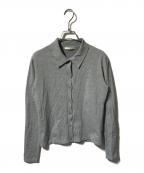 Plageプラージュ）の古着「Collar Knit カーディガン/ニットポロカーディガン」｜グレー