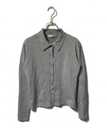 Plage（プラージュ）の古着「Collar Knit カーディガン/ニットポロカーディガン」｜グレー