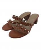 HERMESエルメス）の古着「アジャッチオ サンダル」｜ブラウン