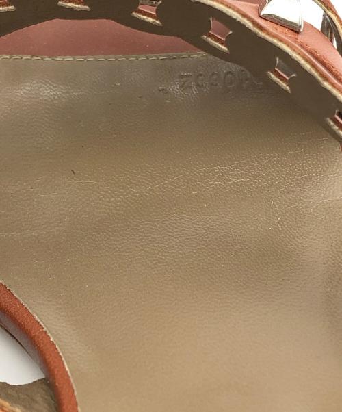 HERMES（エルメス）HERMES (エルメス) アジャッチオ サンダル ブラウン サイズ:38の古着・服飾アイテム