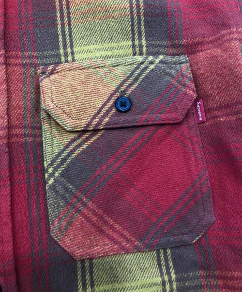 SUPREME（シュプリーム）Supreme (シュプリーム) Heavyweight Flannel シャツ オレンジ×レッド サイズ:Sの古着・服飾アイテム
