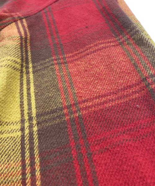 SUPREME（シュプリーム）Supreme (シュプリーム) Heavyweight Flannel シャツ オレンジ×レッド サイズ:Sの古着・服飾アイテム