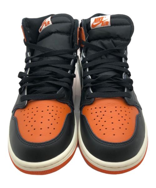 NIKE（ナイキ）NIKE (ナイキ) Air Jordan 1 Retro High OG スニーカー（エアジョーダン　１　レトロ　ハイ　オージー　スニーカー） オレンジ×ブラック サイズ:27の古着・服飾アイテム