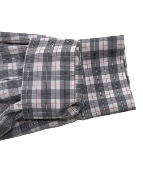 DIESEL（ディーゼル）DIESEL (ディーゼル) 長袖シャツ/チェックシャツ ホワイト×グレー サイズ:Ｓの古着・服飾アイテム