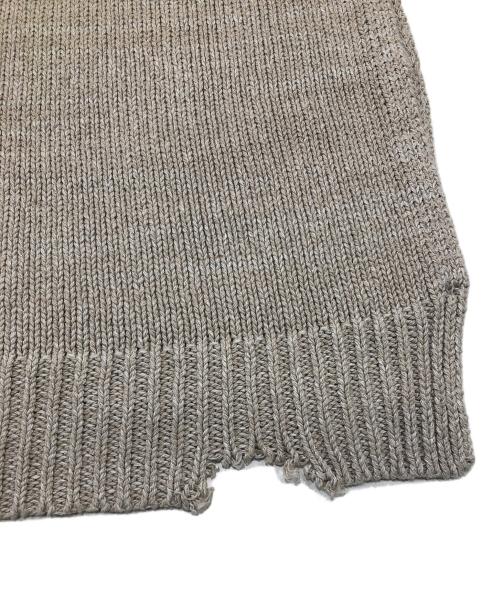 Maison Margiela（メゾンマルジェラ）Maison Margiela (メゾンマルジェラ) コットンセルロースヘンプニットベスト ベージュ サイズ:Sの古着・服飾アイテム