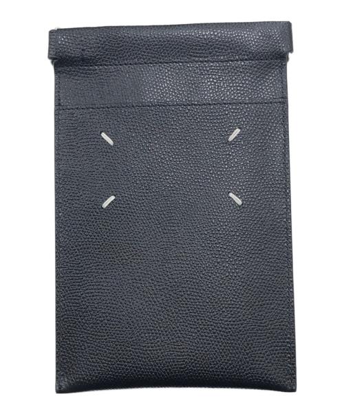 Maison Margiela（メゾンマルジェラ）Maison Margiela (メゾンマルジェラ) ドキュメントショルダーバッグ/レザーショルダーバッグ ブラックの古着・服飾アイテム