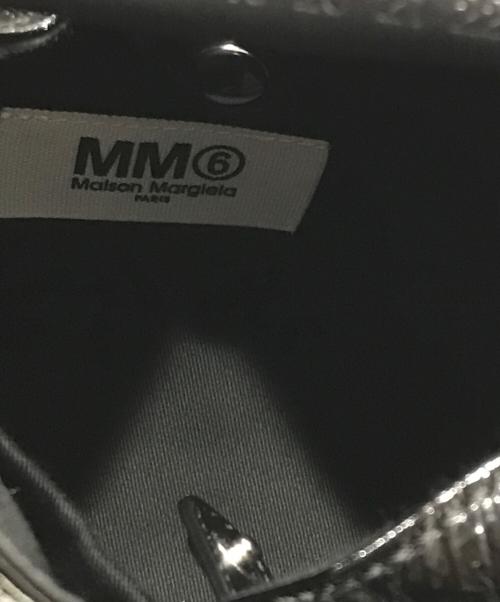 MM6 Maison Margiela（エムエムシックスメゾンマルジェラ）MM6 Maison Margiela (エムエムシックスメゾンマルジェラ) Japanese シンセティックレザー ミニバッグ/ハンドバッグ ブラックの古着・服飾アイテム
