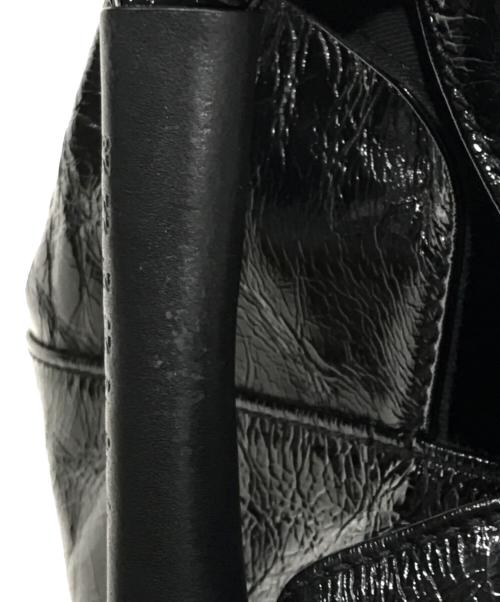 MM6 Maison Margiela（エムエムシックスメゾンマルジェラ）MM6 Maison Margiela (エムエムシックスメゾンマルジェラ) Japanese シンセティックレザー ミニバッグ/ハンドバッグ ブラックの古着・服飾アイテム