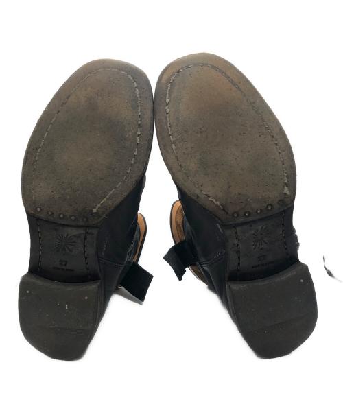 MIHARA YASUHIRO（ミハラヤスヒロ）MIHARA YASUHIRO (ミハラヤスヒロ) サイドジップ レイヤードブーツ ブラック サイズ:27の古着・服飾アイテム