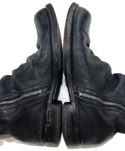 MIHARA YASUHIRO（ミハラヤスヒロ）MIHARA YASUHIRO (ミハラヤスヒロ) サイドジップ レイヤードブーツ ブラック サイズ:27の古着・服飾アイテム