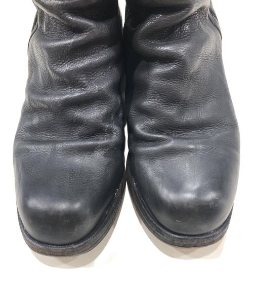 MIHARA YASUHIRO（ミハラヤスヒロ）MIHARA YASUHIRO (ミハラヤスヒロ) サイドジップ レイヤードブーツ ブラック サイズ:27の古着・服飾アイテム