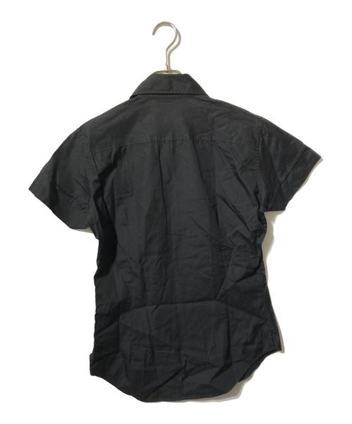 Vivienne Westwood man（ヴィヴィアン ウェストウッド マン）Vivienne Westwood man (ヴィヴィアン ウェストウッド マン) オーブ刺繍ハイネックシャツ/半袖シャツ ブラック サイズ:46の古着・服飾アイテム