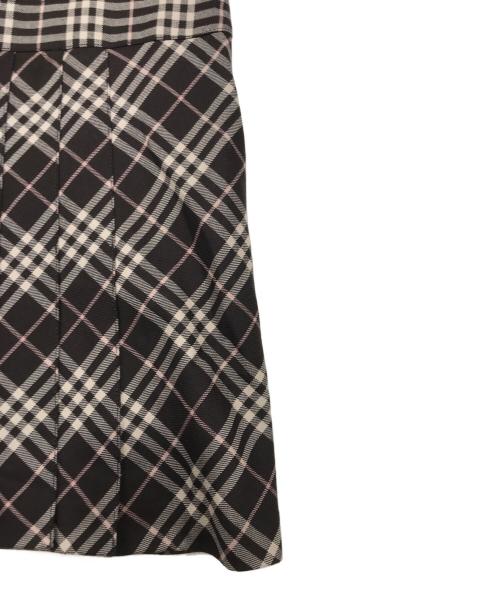 BURBERRY BLUE LABEL（バーバリー ブルー レーベル）BURBERRY BLUE LABEL (バーバリー ブルー レーベル) ノースリーブチェックワンピース/ミドル丈ワンピース ブラウン サイズ:38の古着・服飾アイテム