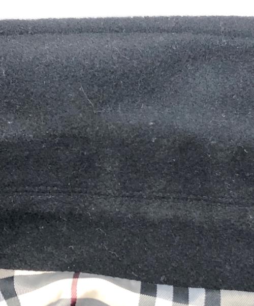 BURBERRY BLUE LABEL（バーバリーロンドンブルーレーベル）BURBERRY BLUE LABEL (バーバリーロンドンブルーレーベル) アンゴラ混コート ブラック サイズ:38の古着・服飾アイテム