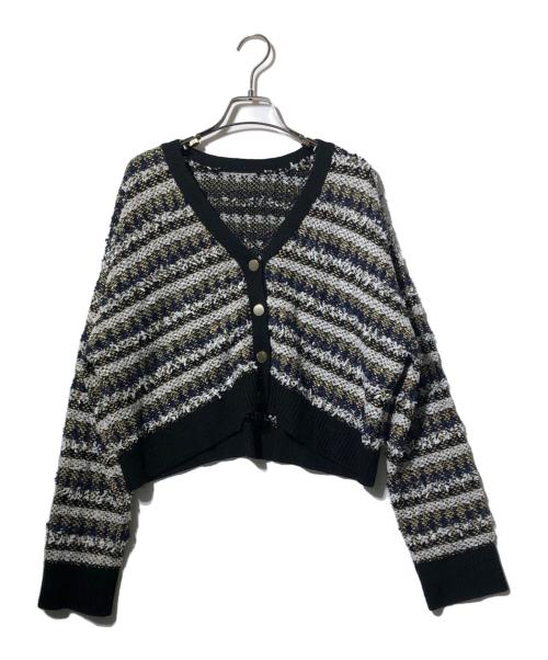 GRACE CONTINENTAL（（グレースコンチネンタル）GRACE CONTINENTAL (（グレースコンチネンタル) 金釦ツイードライクジャケット ブラック サイズ:36の古着・服飾アイテム