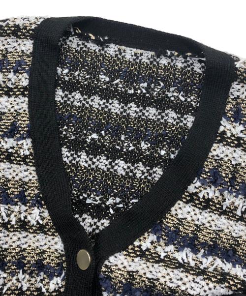 GRACE CONTINENTAL（（グレースコンチネンタル）GRACE CONTINENTAL (（グレースコンチネンタル) 金釦ツイードライクジャケット ブラック サイズ:36の古着・服飾アイテム